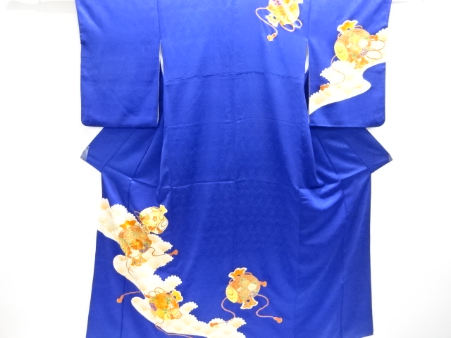 JAPANESE KIMONO / HOMONGI / EMBROIDERY / FLORAL PLANTS